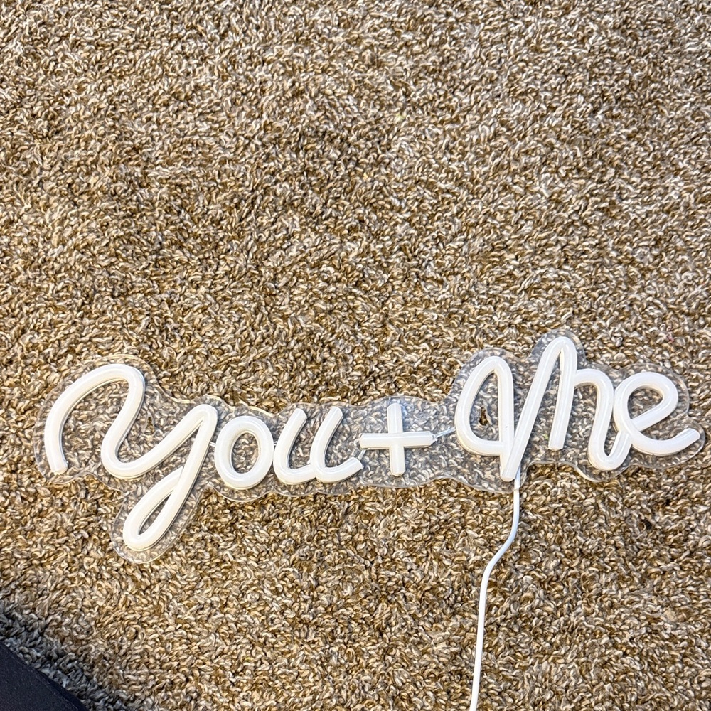 You + Me Neon Sign